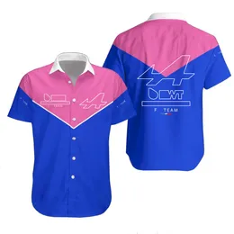 2024 Nya F1 Team Mens Shirts Formel 1 Racing T-shirt Polo Shirt Summer Casual Fashion Button Shirt Bluses Designer Fashion Jersey