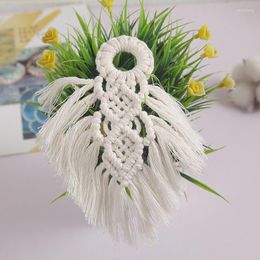 Decorative Figurines Macrame Door Handle Swing Rope Wall Hanging Cotton Knitted For Boho Home Party Supplies Baby Shower Bedroom Decor