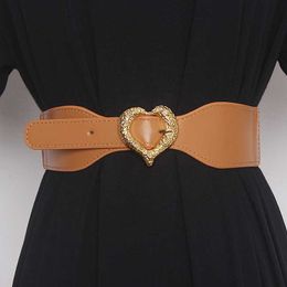 Belts Elastic corset belt luxury brand plus size belts for women 5cm width stretch cummerbunds love cinturon mujer dress waistband G230207