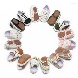 First Walkers Bobora Fashion Baby Sneakers Infant Boys Girls Soft Sole PU Crib Casual Shoes