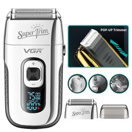 Electric Shavers Electric Razor Electric Shaver Rechargeable Shaving Machine For Men Shaver Beard Razor WetDry Use Beard Trimmer Hair Trimmer 230207