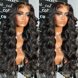Hd Transparent Lace Frontal Wig 30Inch Body Wave Front Human Hair Wigs 200 Density 4x4 5x5 Closure For Women