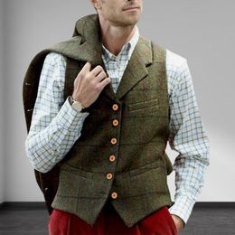 Men's Tank Tops Men Waistcoat Solid Color Fashionable Buttons Warm Suit Collar Autumn WaistcoatMen's