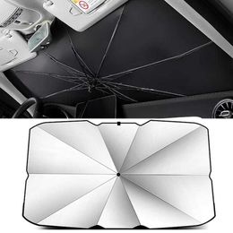 Foldable Car Sunshade Umbrella Type Sun Shade for Car Window Summer Sun Protection Heat Insulation Cloth for Car Front Shading