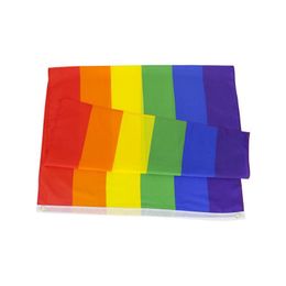 24x35 inch 60x90cm Garden Flag Colourful Polyester Lesbian Gay Parade Flags Banner LGBT Pride Home Decoration