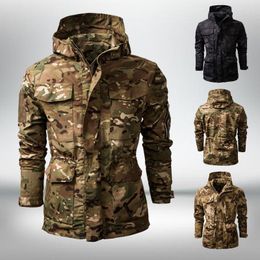 Men's Jackets Fashion Men's Waterproof Camouflage Outdoor Jacket Multifunctional Tactical Hooded Mountaineering Clothes