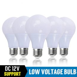 10PCS/LOT LED Bulb DC 12V Lamp E27 LED Light Lampada 3W 5W 7W 12W 15W 18W Bombillas Led Lighting For 12 Volts Low Voltages Bulbs