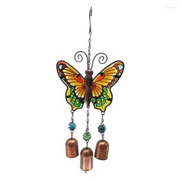 Decorative Figurines Promotion! Metal Butterfly Hanging Wind Chime With Aeolian Bells For Outdoor Mom Gift Garden Yard Patio Decor