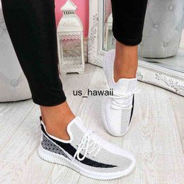 Dress Shoes 2022 Summer Women Fashion Mesh Breathable Shoes Flat Sneakers Mixed Colour Casual Vulcanised Femme Sport Flats Running Shoes T230208