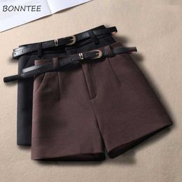 Women's Shorts Women Spring All-match S-3XL Soft Leisure Solid Simple Basic Design Aesthetic New Arrival Daily Popular Y2302