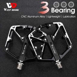 Bike Pedals Ultralight 3 Bearings Pedal Bicycle Bike Pedal Anti-slip CNC BMX MTB Road Bike Pedal Cycling Aluminum Alloy Bike Accessories 0208