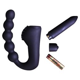 Sex toys massager Adult sex products men's G-spot vestibular silicone anal plug couples toy bar