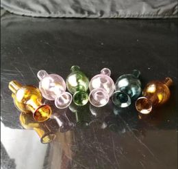 Colour with bubble cover glass bongs accessories , Glass Smoking Pipes Colourful mini multi-colors Hand Pipes Best Spoon glass Pipes