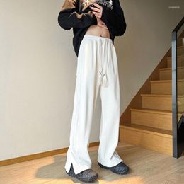 Men's Pants Green Black White Casual Men Fashion Oversized Wide Leg Streetwear Hip Hop Loose Straight Mens Trousers