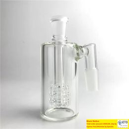 New Mini Glass Bong Ash Catcher 14mm Thick Pyrex Bongs Ash Catcher with Clear Bubbler 45 90 Degree ashcatcher