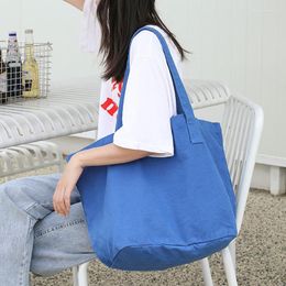 Evening Bags Drop Female Casual Art Canvas Tote Ins Wash Water To Make Old Handbag Fashion Retro Shoulder Shopping