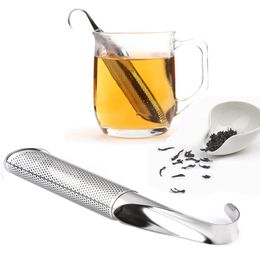 Stainless Steel Tea Strainers Pipe Teas Infuser Hanging Style Home Coffee Vanilla Spice Filter Diffuser Kitchen Accessories