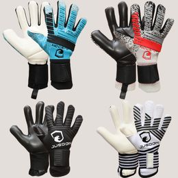 Sports Gloves Jusdon Adult Football Soccer Goalkeeper Gloves 4mm Thick Latex Without Fingersave 230209
