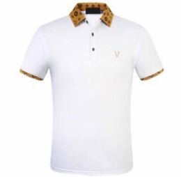 designer stripe polo shirt t shirts snake polos bee floral embroidery for mens High street fashion horse polo T-shirt