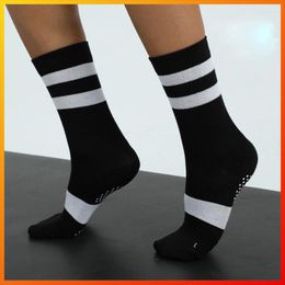 Athletic Socks Women's Yoga Dance Stockings Pilates Cycling Sports Football Fitness Anti-slip Silicone Rubber Bottom Breathable