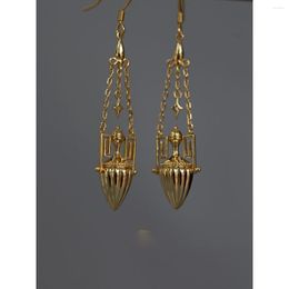 Hoop Earrings Luxury Designer Egypt Turkish Vintage Tassel Long Ear Drop Earring Bvzantine Style Dangle Jewellery