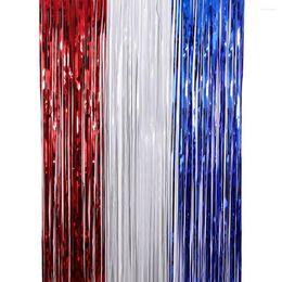 Party Decoration 1 Pack Red White And Blue Decorations Po Booth Backdrop Foil Fringe Curtain 100 Cm Wide 200 Long