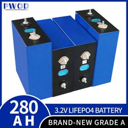 12V Lifepo4 Battery 280Ah Rechargable Deep Cycle Marine Battery New Solar lifepo4 DIY 24V 48V Electric EV RV Golf Forklift