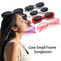 Outdoor Eyewear Style Cow Small Frames Sunglasses Vintage Oval Frame Sun Glasses Shades Polarised UV400 For CyclingOutdoor