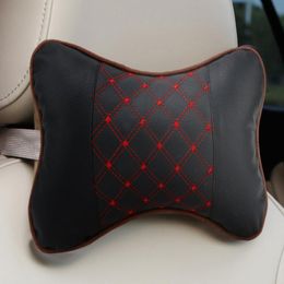 Seat Cushions PP Cotton Leather 2X Car Headrest Interior Automotive Supplies Retainer Cervical Vertebra Neck Pillow