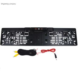 New European Car Licence Plate Frame Number Plate Holder with 4 IR LED Backup Camera Car Rear View Camera Parking assistant camera