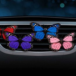 Decorations Car Perfume Clip Butterfly Fragrance Air Vent Freshener Trim Diffuser Adornment Gift Auto Interior Outlet Decoration Accessories 0209