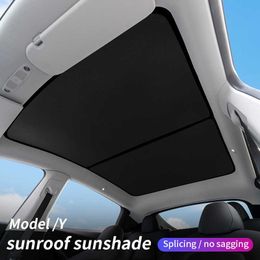 For Tesla Model y 2019-2022 2023 sunroof sunshade Skylight Blind upgrade Shading Net glass roof sun protection car accessories270o