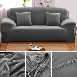 Chair Covers Universal Colourful Elastic Sofa Slipcovers Retractable Salon Sectional Couch Cushion Cover Armchair Corner 1/2/3/4 Seater