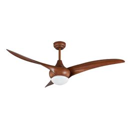 Ceiling Fans Modern Fan With LED Light 52-inch Ventilator Remote Control Brown Minimalist Artist Dining Room Living Bedroom 220v