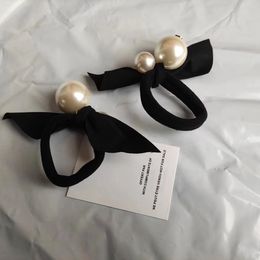 ealstic hair hands classic pearls fashion C hairtie for collection With paper card