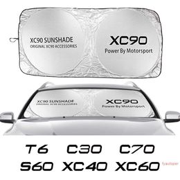 Car Windshield Sunshade Cover Auto Accessories For Volvo XC90 XC60 C30 T6 S60 C70 XC40 V40 XC70 V70 V60 V50 S80 S40 AWD V90 S90