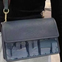 Shoulder Bags 2023 new men's bag Turner flap denim blue flip messenger Xiang Bulei One Messenger camera