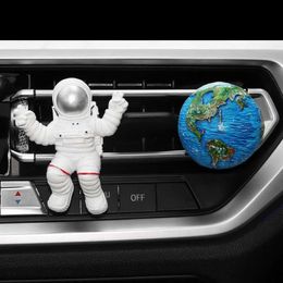 Interior Decorations 2021 New Freshener Resin Space Astronaut Car Air Conditioning Outlet Perfume Clip Fragrance Auto Decoration Ornaments 0209