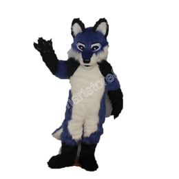 Long Fur Furry Husky Dog Mascot Costumes Animated theme Cartoon mascot Character Halloween Carnival party Costume