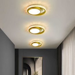 Ceiling Lights New simple fashion aisle corridor LED lamp modern Nordic creative porch entry balcony cloakroom ceiling light fix 0209