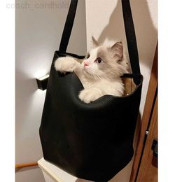 The ROW Bag Paris Classic Cowhide bag 2022 New Leather Tote Bag Womens Fashion Leisure Underarm Bags Large Capacity One Shoulder Bucket Bag