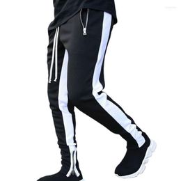 Men's Pants Men Autumn Side Striped Casual Joggers Zipper Tight Fashion Outside Trousers Sportswear Tracksuit Bottoms Skinny SweMen's Boun22