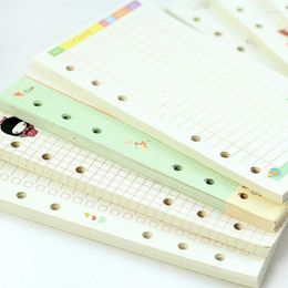 Sheets Notebook Filler Paper A5/A6 6 Holes Spiral Inner Pages Chancery Weekly Monthly Planner Memo Schedule Notes Stationery