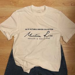 Men's T-Shirts Good Quality White Martine Rose Fashion T Shirt Men 1 1 Martine Rose Signature Women Short Sleeve Men Clothing T230209