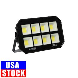 LED FloodLights Outdoor 600W 400W 200W Work with IP65 Waterproof 6500K White Light Floodlight for Garage Garden Lawn and Yard usalight