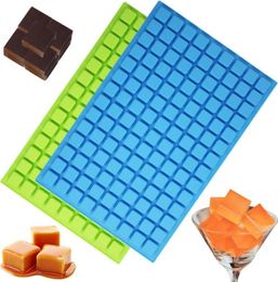 Baking Moulds 126 Lattice Square Ice Moulds Tools Jelly Baking Silicone Party Mould Decorating Chocolate Cake Cube Tray Candy Kitchen SN5112