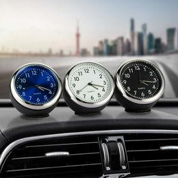 Decorations Car Decoration Ornament Watch Dashboard Vehicle Auto Interior Decor Digital Pointer Clock Carstyling Gifts 0209