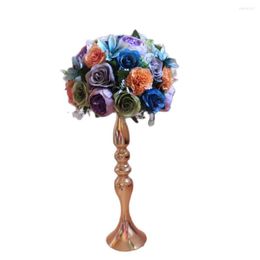 Decorative Flowers Artificial Silk Rose Peony Wedding Road Lead Flower Ball Table Centrepiece Decoration TONGFENG