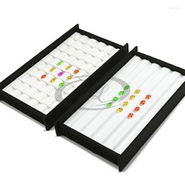 Jewelry Pouches High Quality Leather 20 X 11 Cm L- Size Gem Display Tray Diamond Storage Box Holder Organizer Case