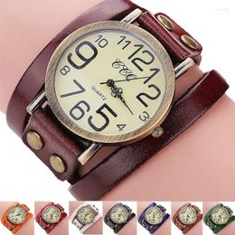 Wristwatches Brand Vintage Cow Leather Bracelet Watch Men Women Wristwatch Quartz Minimalist Fashion Ultra Thin Simple Watches 2023Wristwatc